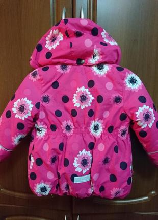 Курточка lenne яскраво рожевого кольору на 4-6 років2 фото