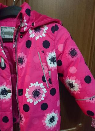 Курточка lenne яскраво рожевого кольору на 4-6 років3 фото
