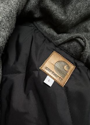 Мужской пуховик/ куртка carhartt wool winter jacket!5 фото