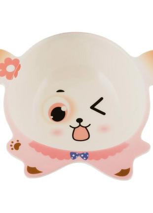 Тарелка глубокая детская меламиновая фигурная + ложечка