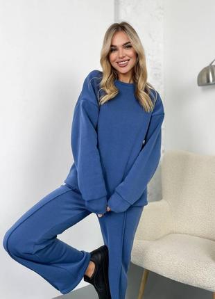 Теплий жіночий спортивний костюм на флісі