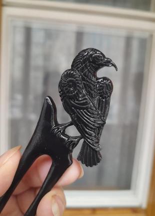 Крутая палочка шпилька для волос ворон