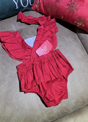 Бодик на девочку 6-9 мес (и старше)