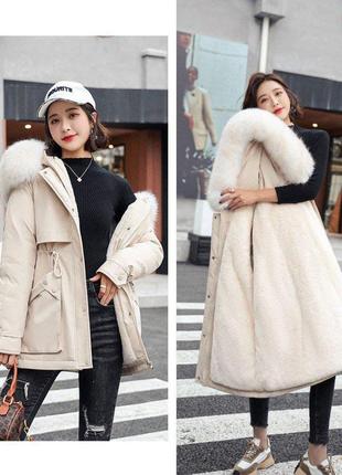 Зимняя парка с мехом