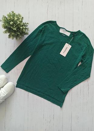 Оригинальная натуральная зеленая блуза moodo