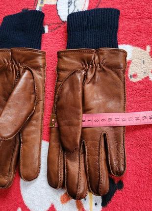 Шкіряні стильні та теплі рукавиці8 фото