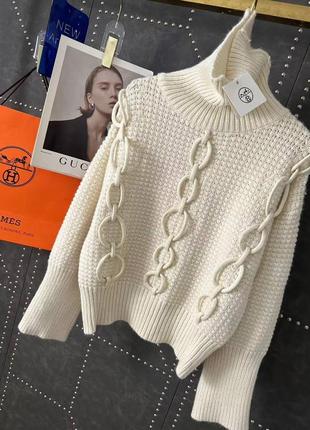 Брендовий светер в стилі hermes