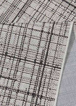 Килимова доріжка безворсова на гумовій основі karat flex 19171/08 1.00 м сірий8 фото