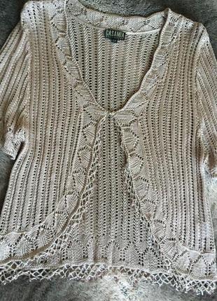 Casamia  ошатний кардиган ексклюзивного італійського бренду 100% натуральний склад крльору мокко