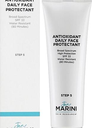 Антиоксидантний сонцезахисний крем зі зволожувальною дією spf 33 jan marini antioxidant daily face protectant spf 33