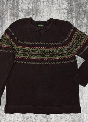 Светр вінтаж с орнаментом. туреччина. котон
