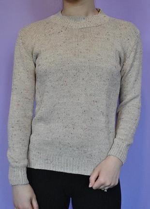 Женский бежевый свитер