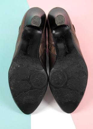 Брендові черевики, ботильйони "hush puppies" бронзового кольору. розмір uk8. матеріал — шкіра.4 фото