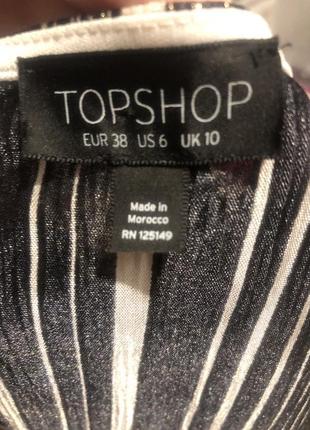 Платье вечернее полосатое люрекс блеск topshop плиссе гофрированное7 фото