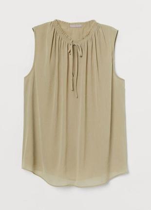 Блуза с воротником на завязках h&m