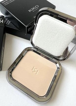 Пудра  kiko milano matte fusion pressed powder