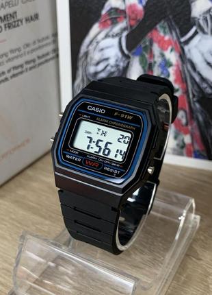 Годинник casio f91w чорні / наручний годинник