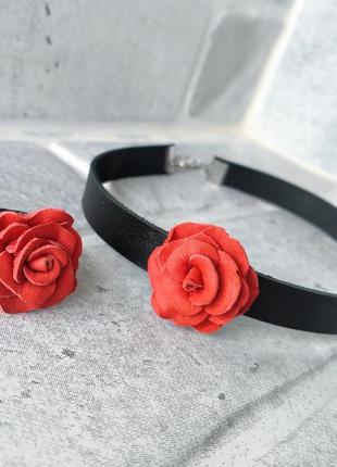 Шкіряне кільце ′redrose′