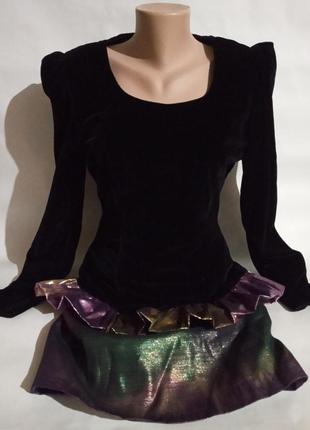 Сукня вечірня новорічна фотосесія випускний велюр волан металік буф вінтаж platieda lano