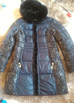 Пуховик, пальто, натуральний