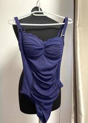 Купальник hunkemoller синій суцільний 38/m бренд