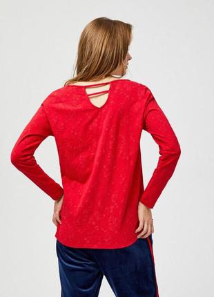 Оригінальна натуральна червона блуза moodo9 фото