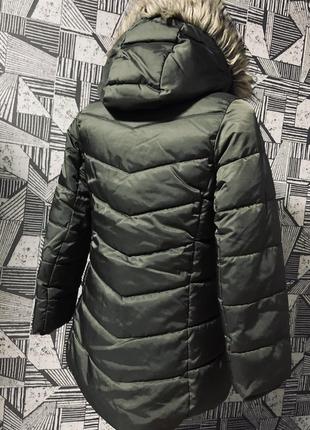 Водонепроникна термо куртка пуффер хакі h&m.4 фото