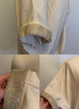 Нарядная блуза,туника с стразами на рукавах4 фото