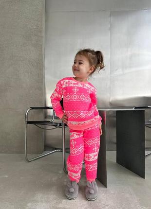 Теплая детская пижама цвета9 фото