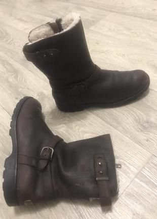 Угги зимние сапоги ugg кожа мех р.40 ст.26см uk-7,5