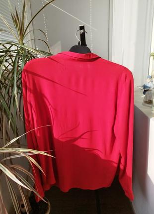 Блуза рубашка червона3 фото