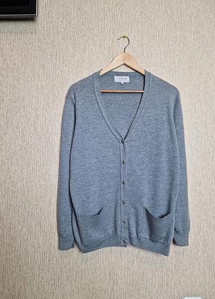 Стильна кофта, кардиган country collection,  розмір 14, меріносова вовна