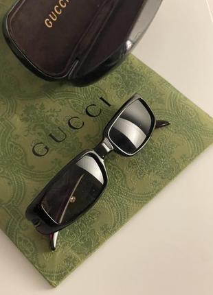 Окуляри від сонця вінтаж gucci оригінал вузеньки жіночі6 фото