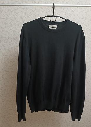 Черный свитер мужской мирор m&amp;s