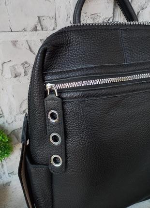Женский кожаный рюкзак сумка кожаная портфель6 фото