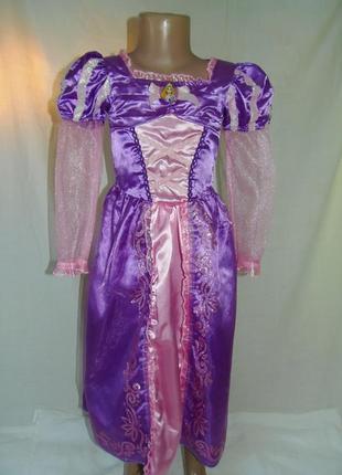 Канавальное платье рапунцель на 5-6 лет6 фото
