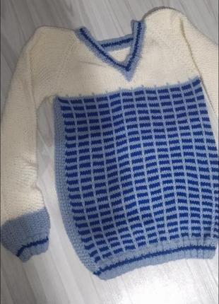 Светры новые на 8-9 лет зимние свитера вязаные изделия3 фото