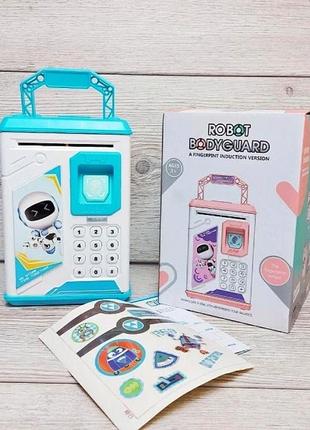 Дитячий сейф іграшковий дитячий банкомат іграшковий дитяча скарбничка електронна скарбничка електрична смарт скарбничка