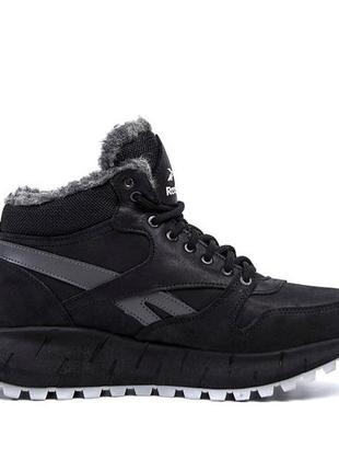Чоловічі зимові шкіряні черевики reebok10 фото