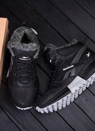 Чоловічі зимові шкіряні черевики reebok3 фото