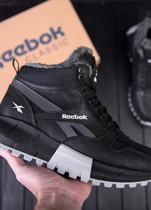 Мужские зимние кожаные ботинки reebok