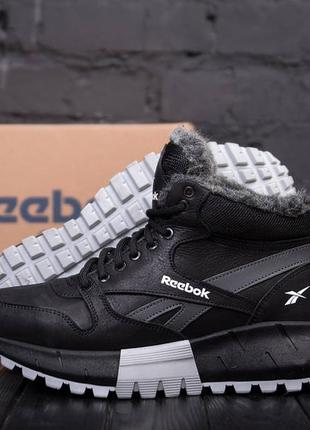Чоловічі зимові шкіряні черевики reebok6 фото