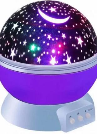 Нічник-проектор зіркове небо star master dream qdp01 фіолетовий3 фото