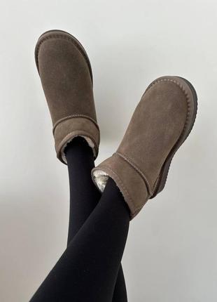 Жіночі уггі ugg ultra mini coffee suede9 фото