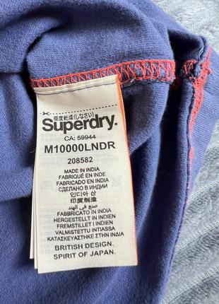Синя футболка superdry8 фото