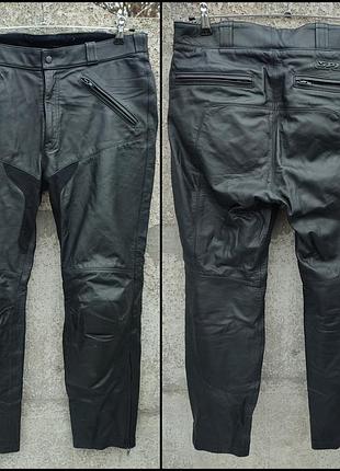 Мужские кожаные мотоштаны spidi naked байкерские брюки на мотоцикл