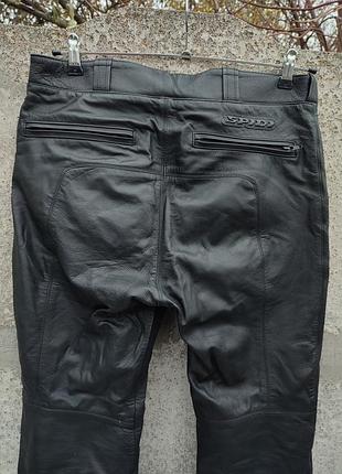 Мужские кожаные мотоштаны spidi naked байкерские брюки на мотоцикл
