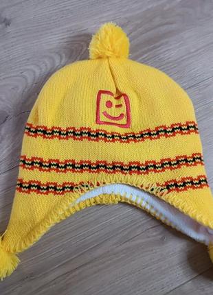 Тепла шапочка/ дитяча шапочка з флісовою підкладкою