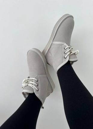 Жіночі уггі ugg neumel milk suede3 фото