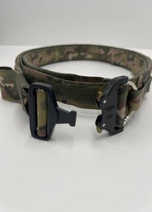 Тактичний ремінь belt d-ring cobra buckle мультикам